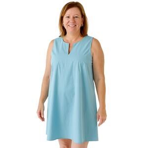 Alfani Women’s Sleeveless Split Neck Midi Dress with Pockets - Size Large